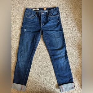 Anthropologie Pilcro crop jeans.